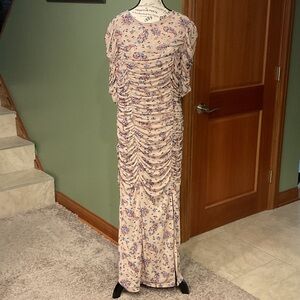 Free People Floral Gathered Maxi Dress, NWT, Size XL